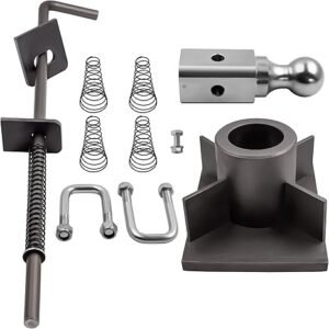 B&W | GNRK1500 | Flatbed Turnoverball Gooseneck Kit | 6″x8″ Plate