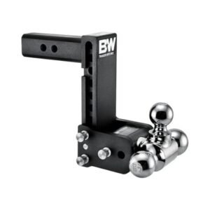 B&W | TS10049B | Tow & Stow Tri-Ball Adjustable Hitch | 7” Drop