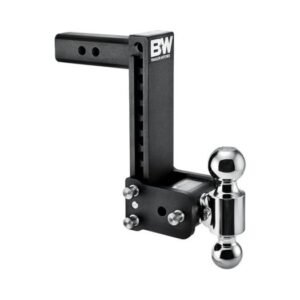 B&W | TS10043B | Tow & Stow Adjustable 2-Ball Hitch | 9” Drop
