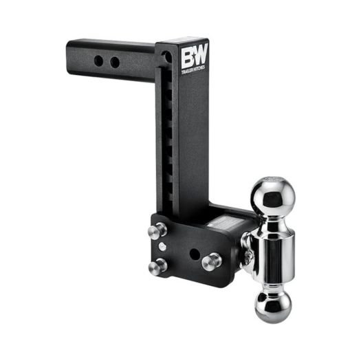 B&W | TS10043B | Tow & Stow Adjustable 2-Ball Hitch | 9” Drop