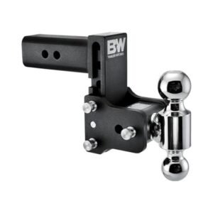 B&W | TS20037B | Tow & Stow Adjustable 2-Ball Hitch | 5” Drop