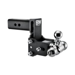 B&W | TS20048B | Tow & Stow Adjustable 3-Ball Hitch | 5” Drop