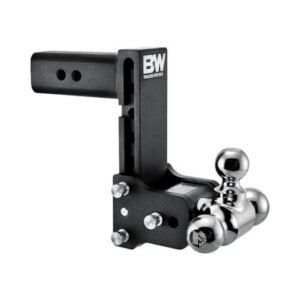 B&W | TS20049B | Tow & Stow 3-Ball Hitch | 7” Drop Adjustable Mount