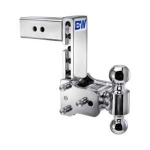 B&W | TS20040C | Tow & Stow 2-Ball Chrome Hitch | 7” Drop B&W | TS20040C | Tow & Stow 2-Ball Chrome Hitch | 7” Drop