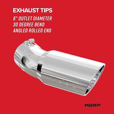 MBRP 6″ Angled Rolled-End Exhaust Tip (T5154)