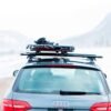 Kuat Grip 4 Ski & Snowboard Rack – Gray with Orange Anodize | Slide-Out, Locking, Universal Rooftop Carrier