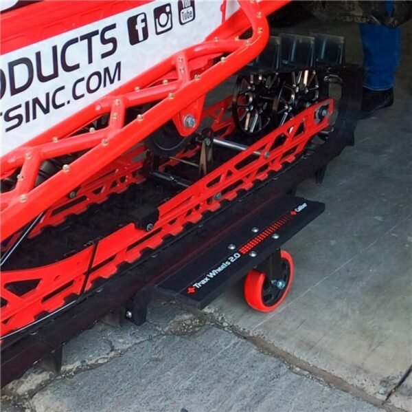 Caliber Trax Wheels 2.0 Rear Wheel Casters (Model 13395) – Easy-Maneuver Mobility for Snow Sleds & Trailers