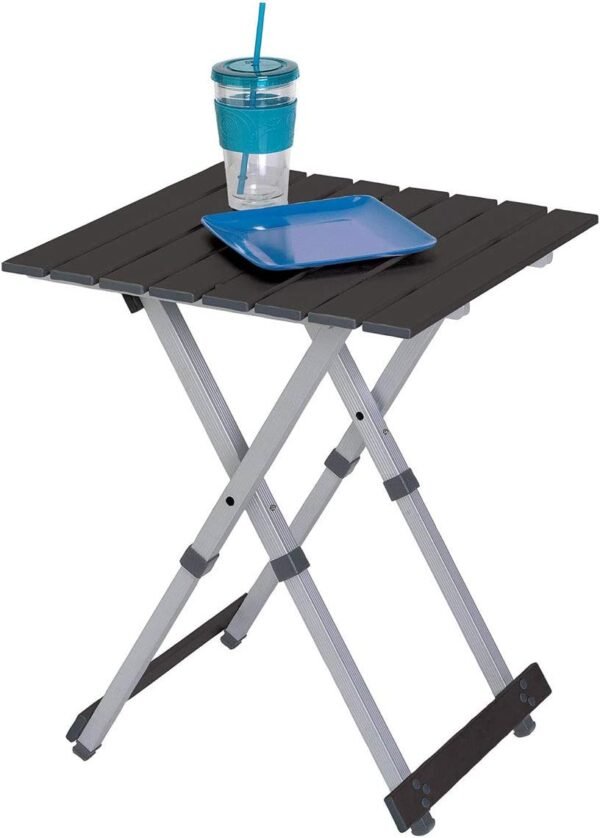 GCI Outdoor 20″ Black Chrome Aluminium Camp Table – Compact & Portable Outdoor Table