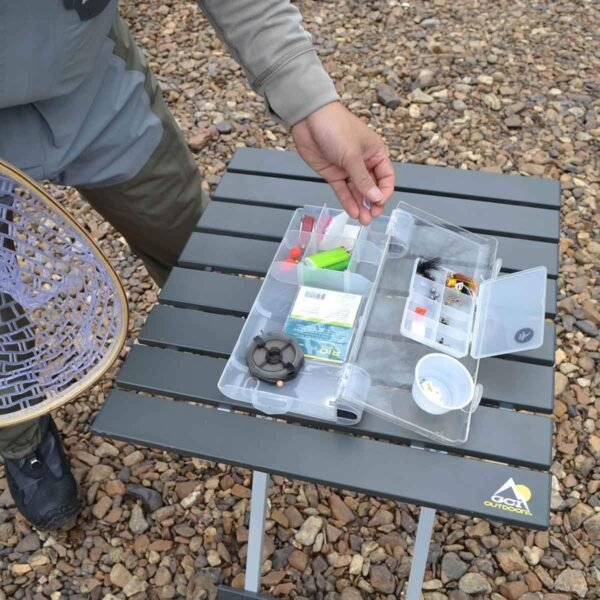 GCI Outdoor 20″ Black Chrome Aluminium Camp Table – Compact & Portable Outdoor Table