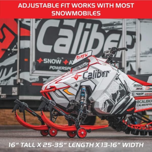 Caliber Sled Wheels 13585 Universal Snowmobile Transport Kit – Pair