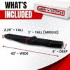 GEN-Y | GH-102622 | Extra-Wide Heavy-Duty Hitch Step with Serrated Boot Scraper – 600 lb Capacity