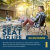 GCI Outdoor Freestyle Rocking Chair – Alloy Steel & Polyester, Red Outdoor Rocker