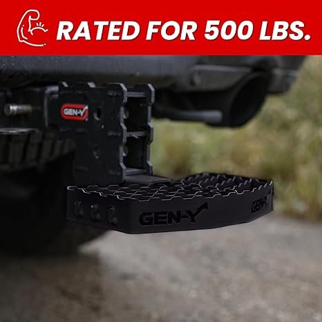 GEN-Y Serrated Hitch Step for 2" Receivers – 500 lb Load Capacity