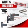 GEN-Y | GH-1623 | 6″ Adjustable Mega-Duty Hitch – 32,000 lb Capacity (2.5″ Receiver)