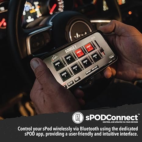 sPOD BantamX 8-Circuit Touch Screen Power Management System for Jeep JK