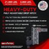 GEN-Y | GH-624 | Adjustable Drop Hitch – 9″ Drop for 2.5″ Receiver | 21,000 lb Capacity