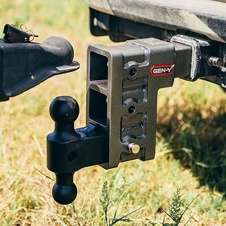 Gen-Y GH-613 – Mega-Duty Adjustable Drop Hitch (21,000 lb / 3,000 lb, Dual-Ball)