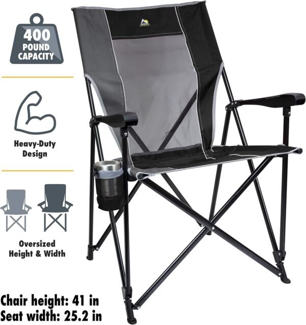 GCI Outdoor Eazy XL Chair – Portable Camping Chair for Big & Tall Outdoorsmen
