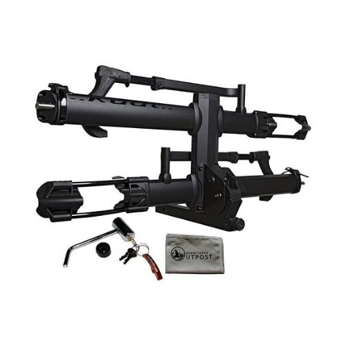 Kuat NV Base 2.0 – 1.25" Hitch Bike Rack | Satin Black (2-Bike) with Hitch Lock & Protective Cloth