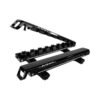 Kuat Grip 4 Ski & Snowboard Rack – Black with Gray Anodize | Slide-Out, Locking, Universal Rooftop Carrier