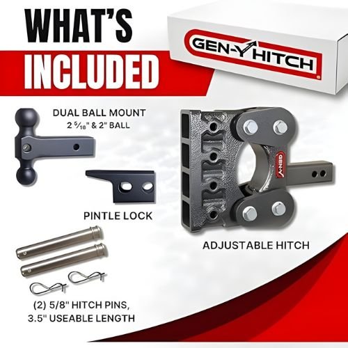 GEN-Y | GH-1224 | Adjustable 5″ Heavy-Duty Drop Hitch – 16,000 lb Capacity GEN-Y | GH-1224 | Adjustable 5″ Heavy-Duty Drop Hitch – 16,000 lb Capacity