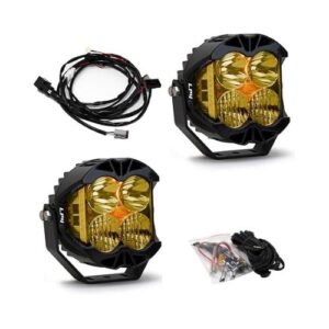 Baja Designs LP4 Pro LED Light Pod – Driving/Combo (Amber) – 2-Pack + Wiring Harness