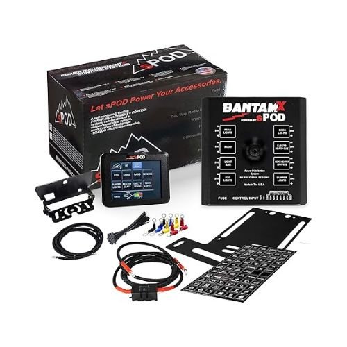 sPOD BantamX 8-Circuit Touch Screen Power Management System for Jeep JK