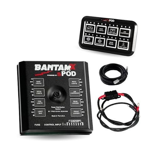 sPOD BantamX 8-Circuit Solid-State System with HD Control Panel (Universal Fit | 36" Cable)