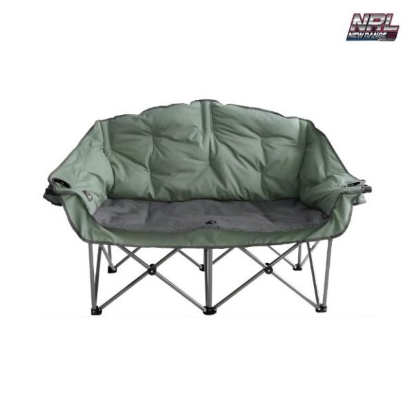 Kuma Outdoor Gear Bear Buddy Double Camping Chair – Sage/Graphite | Portable Loveseat for Two