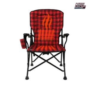 Kuma Outdoor Gear Switchback Heated Chair – Red/Black | Luxury Heated Outdoor Chair with Carry Bag