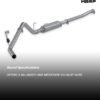 MBRP S5148P | Cat-Back Exhaust System T409 Stainless Performance Bolt-On