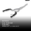 MBRP S7275BLK Cat-Back Exhaust Black Coated Steel Performance Bolt-On