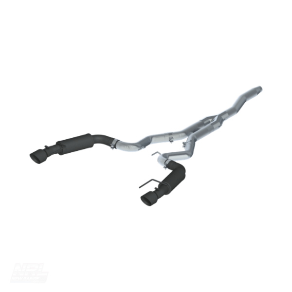 MBRP S7275BLK Cat-Back Exhaust Black Coated Steel Performance Bolt-On