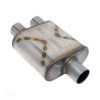 Black Widow Race Venom Muffler 3" In 2.5" Out Stainless Steel Single/Dual