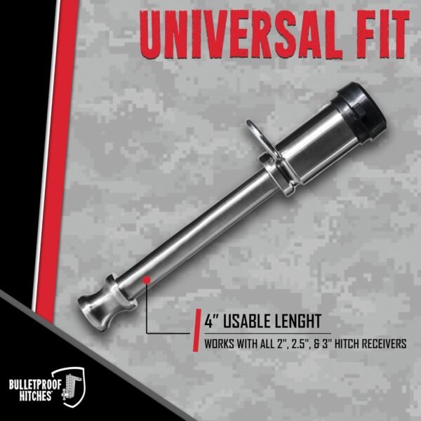 BulletProof Hitches 2.5" Adjustable Medium Duty Trailer Hitch – 14,000 lb Rating, 4" Drop/Rise, Dual Ball BulletProof Hitches 2.5" Adjustable Medium Duty Trailer Hitch – 14,000 lb Rating, 4" Drop/Rise, Dual Ball