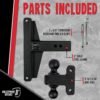 BulletProof Hitches Adjustable Drop Hitch Heavy Duty Trailer Hitch Tow
