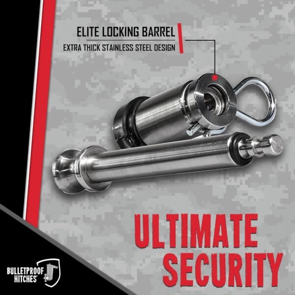 BulletProof Hitches 2.5" Adjustable Medium Duty Trailer Hitch – 14,000 lb Rating, 4" Drop/Rise, Dual Ball BulletProof Hitches 2.5" Adjustable Medium Duty Trailer Hitch – 14,000 lb Rating, 4" Drop/Rise, Dual Ball