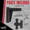 BulletProof Hitches 2.5" Adjustable Heavy Duty Trailer Hitch