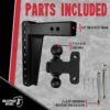 BulletProof Hitches 3.0" Adjustable Heavy Duty Trailer Hitch – 22,000 lb Capacity BulletProof Hitches 3.0" Adjustable Heavy Duty Trailer Hitch – 22,000 lb Capacity