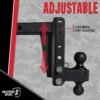 BulletProof Hitches 2.0" Adjustable Medium Duty Trailer Hitch