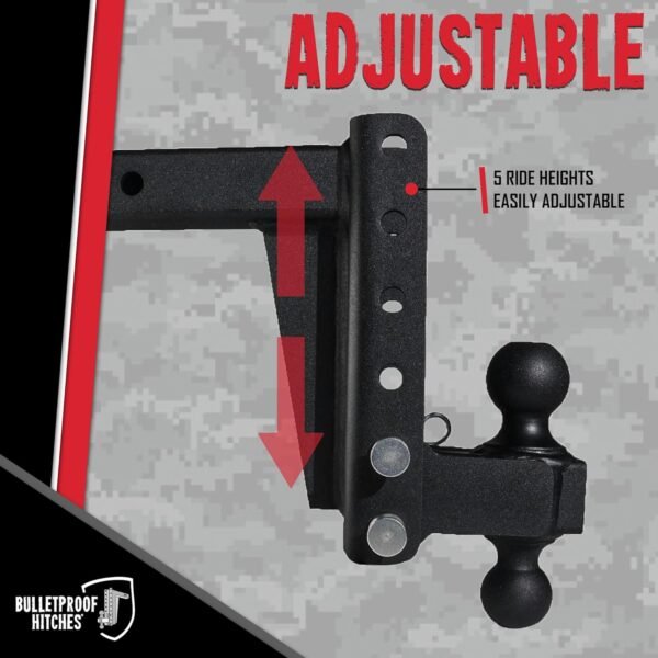 BulletProof Hitches 2.0" Adjustable Medium Duty Trailer Hitch