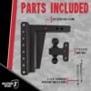 BulletProof Hitches 2.0" Adjustable Extreme Duty Trailer Hitch – 30,000 lb Rating, 10" Drop/Rise, Dual Ball Mount BulletProof Hitches 2.0" Adjustable Extreme Duty Trailer Hitch – 30,000 lb Rating, 10" Drop/Rise, Dual Ball Mount
