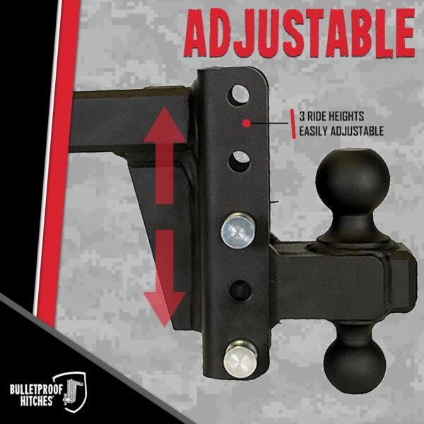 BulletProof Hitches 2.0" Adjustable Heavy Duty Trailer Hitch