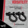 BulletProof Hitches 1/2" D-Ring Shackles