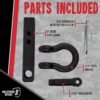 BulletProof Hitches 2.0" Extreme Duty Receiver Shackle – 36,000 lb Capacity