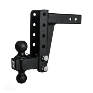 BulletProof Hitches 2.0″ Adjustable Medium Duty Trailer Hitch – 14,000 lb Rating, 6″ Drop/Rise, Dual Ball Mount
