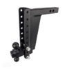 BulletProof Hitches 2.0" Adjustable Extreme Duty Trailer Hitch – 30,000 lb Rating, 12" Drop/Rise, Dual Ball Mount