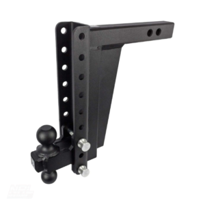 BulletProof Hitches 2.0″ Adjustable Extreme Duty Trailer Hitch – 30,000 lb Rating, 12″ Drop/Rise, Dual Ball Mount