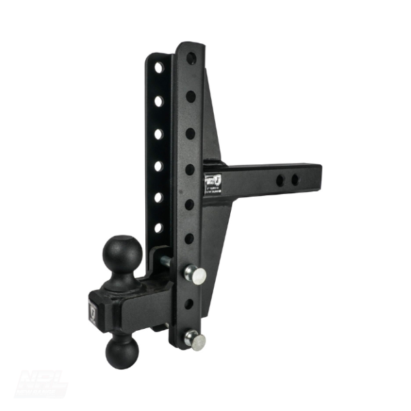 BulletProof 2.0" Extreme Duty Adjustable Offset Trailer Hitch – 30,000 lb Dual Ball, 4" & 6" Drop/Rise