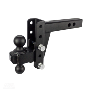 BulletProof Hitches 2.0″ Adjustable Heavy Duty Trailer Hitch – 22,000 lb Rating, 4″ Drop/Rise